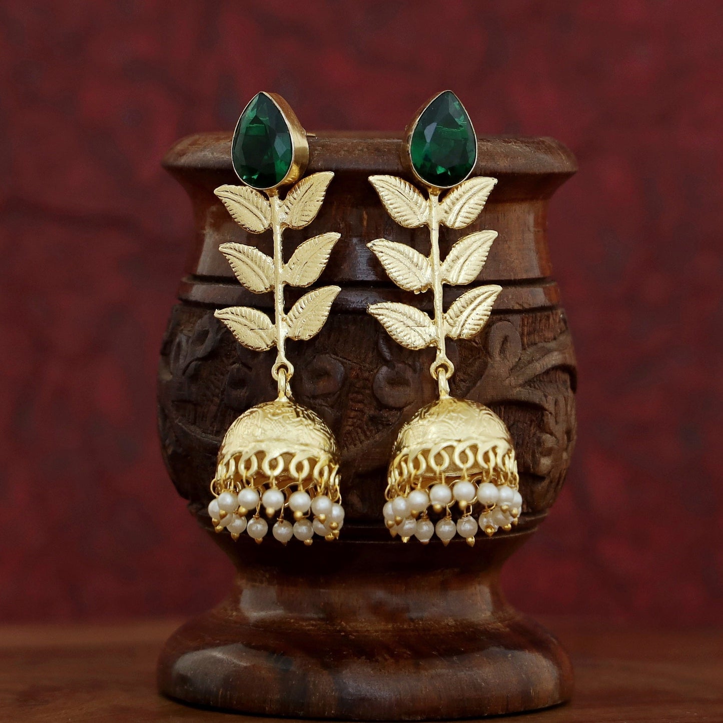3 Layer Leaf Jhumka