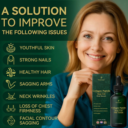 Officially Authorised Exclusive Edition✅|𝘠𝘦𝘴𝘵𝘳𝘦𝘦® 𝑆𝑡𝑒𝑚 𝐶𝑒𝑙𝑙 & 𝐶𝑜𝑙𝑙𝑎𝑔𝑒𝑛 𝑃𝑒𝑝𝑡𝑖𝑑𝑒 𝑂𝑟𝑎𝑙 𝐷𝑟𝑜𝑝𝑠 (Lift & Firm Sagging Skin & Reduce Wrinkle Formation)🍁